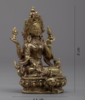 Handcrafted Brass Vasundhara Statue | Prosperity and Abundance Goddess