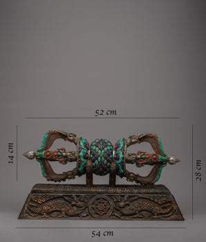 Tibetan Thunderbolt Vajra | Sacred Silver Symbol of Power and Protection