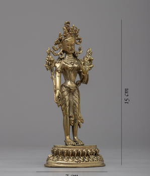 Standing Chenresig Statue | Embodying the Compassionate Presence of Avalokiteshvara