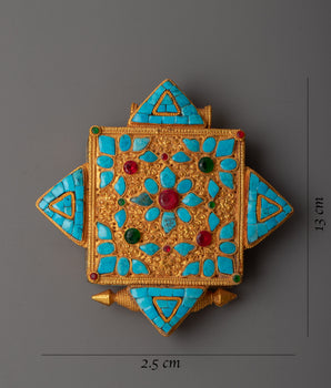 Exquisite 24k Gold Plated Ghau Box | Luxurious Keepsake for Your Precious Memories