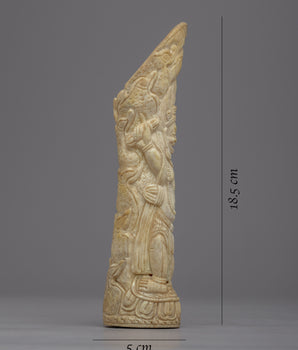 Authentic Ethically Sourced Bone Vajrapani | Handcrafted Spiritual Symbol