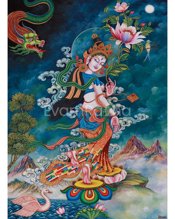 graceful-white-tara-thangka-print