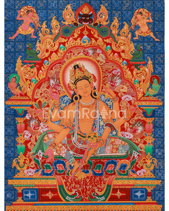 six-armed-vasudhara-thangka-print