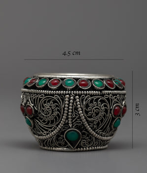 Tibetan Buddhist Golpa | Copper Vessel for Sacred Water and Offerings