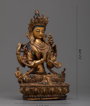 Chenresig Avalokiteshvara Statue | Bodhisattva of Great Compassion