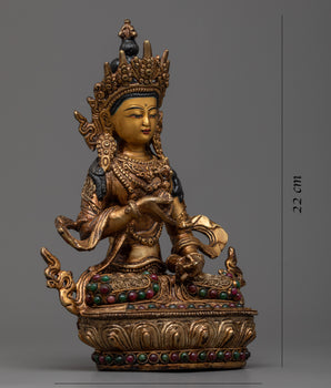 Tibetan Bodhisattva Copper Statue Set | Elegant Spiritual Decor for Altar