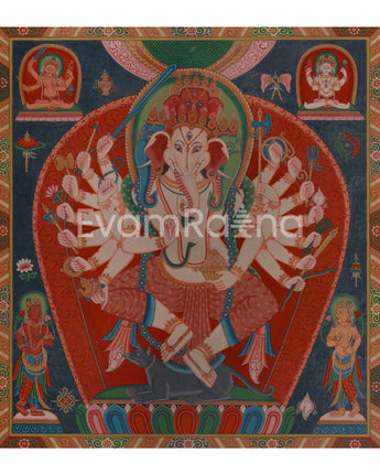 Four-Headed Dvija Ganapati