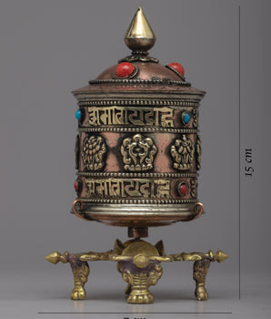 Mantra Prayer Wheel | Spinning Blessings and Positive Energy