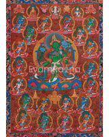 Divine 21 Taras Thangka Print