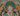 a colorful and ornate Buddhist deity, with intricate patterns and designs surrounding the central figure.