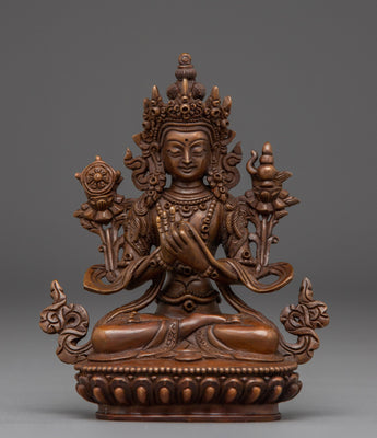 Oxidized Statue of Maitreya Buddha