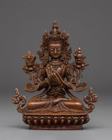 Oxidized Statue of Maitreya Buddha