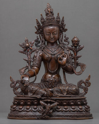 beautiful-green-tara-sculpture