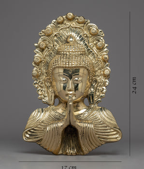 Buddha Head Statue Large | Peaceful Meditation Decor for Home or Garden