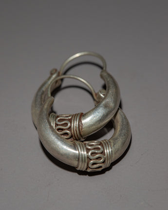 1 Inch Silver Hoop Earrings