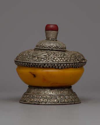 Silver Dhupur Rice Pot
