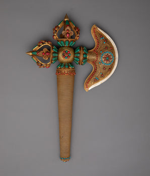 Gold Plated Kartika Axe