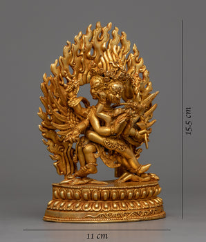 Machine-Made Vajrakillaya Statue | Wrathful Yidam Statue