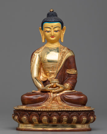 calm tibetan buddha statue