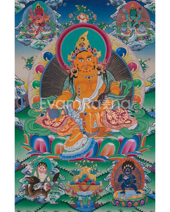 The Five Dzambhala Thangka
