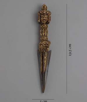 Phurba Dagger Authentic | Dagger for Sacred Rituals and Spiritual Practices