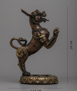 Temple Lion Statues | Standing Watch at the Thresholds of Spiritual Sanctuaries