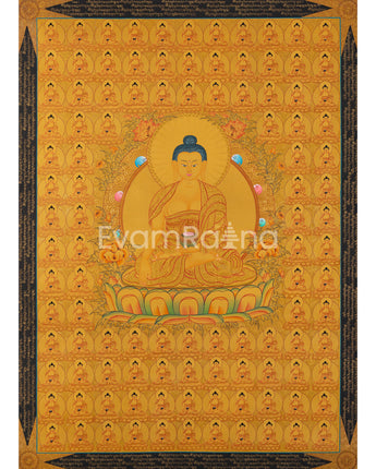 108 Buddha Thangka