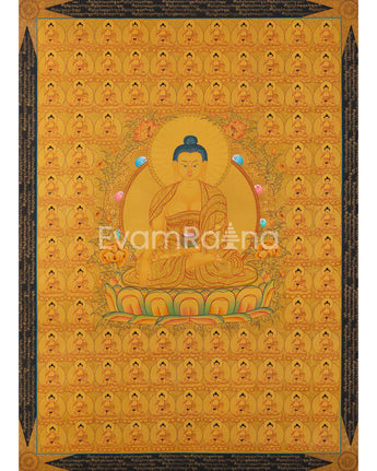 108 Buddha Thangka
