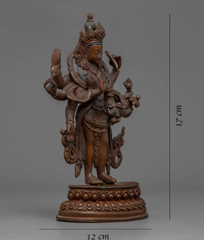Copper Lokeshwor Statue | Buddhist Statue for Peaceful Meditation Space