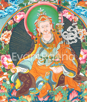 High-Quality Giclee Print To Practice Guru Rinpoche Teachings | The Lotus Born Master Nepali Print