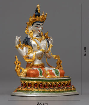 Mini Chenrezig Sculpture | Compassion in Miniature