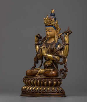 Antique Chenresig Statue | Preserving Ancient Teachings of Wisdom