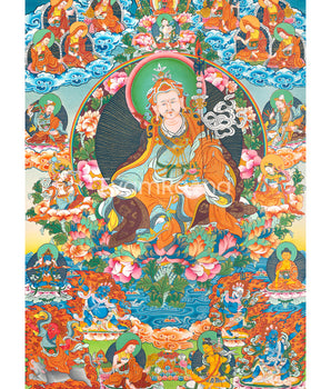 High-Quality Giclee Print To Practice Guru Rinpoche Teachings | The Lotus Born Master Nepali Print