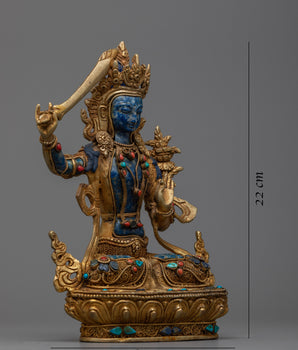 Buddha Manjushri Statue | Sacred Figurine for Peace