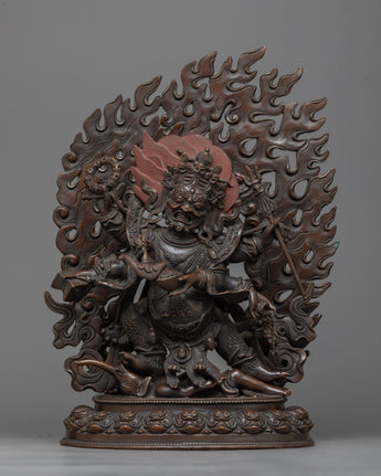 six-armed-mahakala-chocolate oxidized