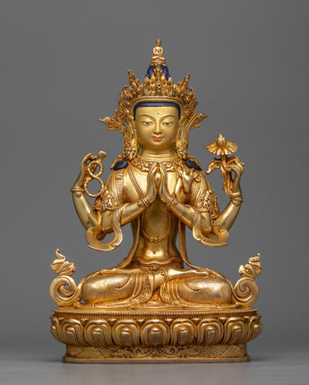 chenrezig-bodhisattva-copper-sculpture