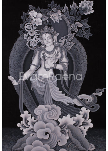 Standing White Tara Painting |