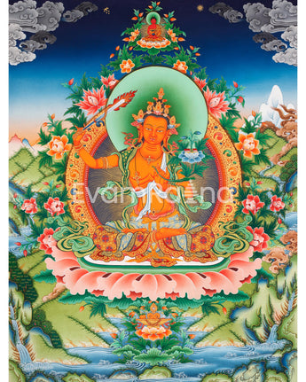 Buddhist Deity Manjushri Thangka