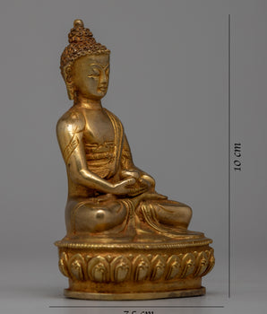 Amitabha Buddha Handcrafted Statue |  Symbol of Pure Land Buddhism