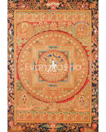 Golden Sita Tara Mandala Thangka