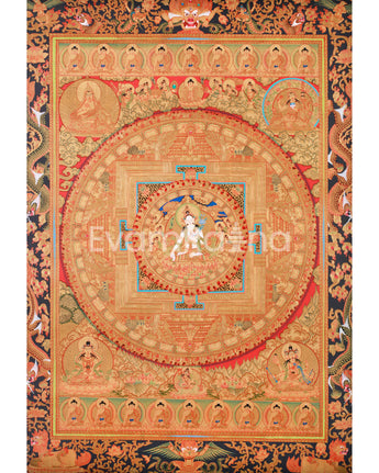 Golden Sita Tara Mandala Thangka