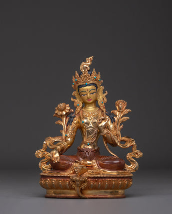 Sacred Bodhisattva Green Tara Artwork