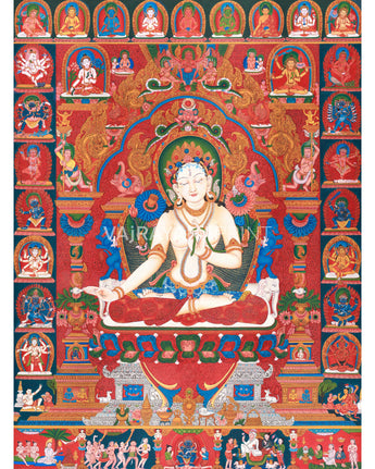 White Tara Figurine in Giclee Print
