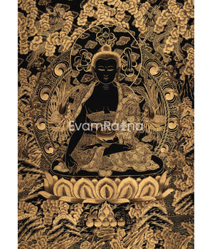 Gold Medicine Buddha Thangka