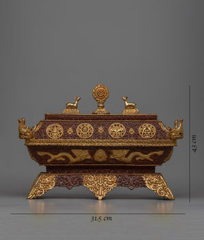 Copper Incense Burner Set | Elegant Home Fragrance Box