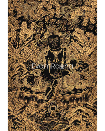 Gold Dzambhala Thangka