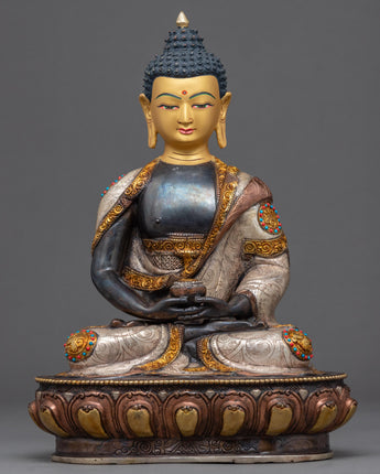 Namo Amitabha Buddha Copper Sculpture