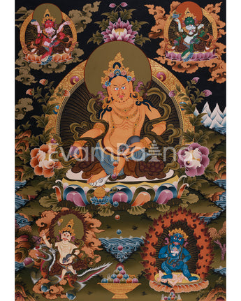 Pancha Dzambhala Thangka