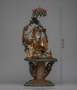 Manjushri Statue Sword | Symbolizing Enlightenment and the Cutting Through of Ignorance