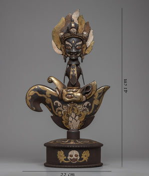 Iron Kartika Knife With Stand | Sacred Buddhist Ceremonial Artifact